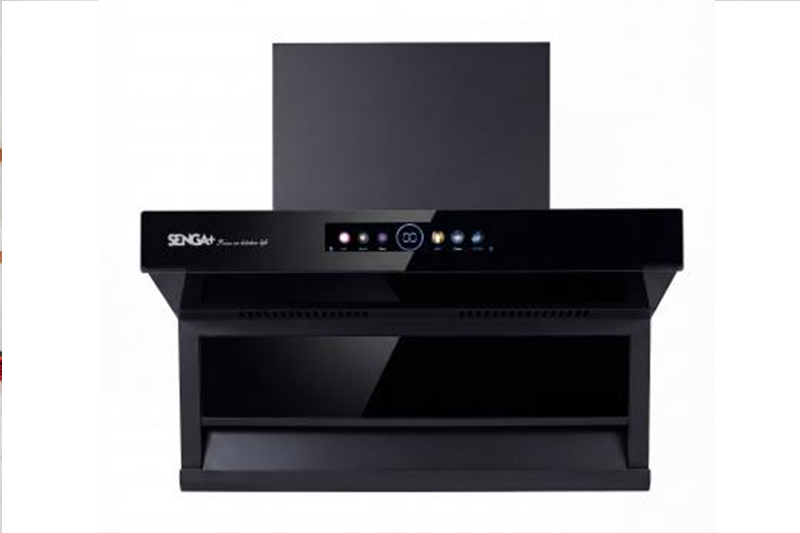 Senga CXW-7350-70 超薄7字型旋風式油煙機(黑)